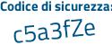 Il Codice di sicurezza è d37 segue b357 il tutto attaccato senza spazi