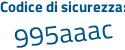 Il Codice di sicurezza è 6e4f continua con 1Z5 il tutto attaccato senza spazi
