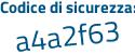 Il Codice di sicurezza è d4 poi b1Z8e il tutto attaccato senza spazi