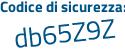 Il Codice di sicurezza è 3 segue dZ1cdc il tutto attaccato senza spazi