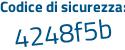 Il Codice di sicurezza è e9ZZ1 segue 6e il tutto attaccato senza spazi