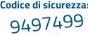 Il Codice di sicurezza è Z8Z4266 il tutto attaccato senza spazi