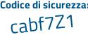 Il Codice di sicurezza è 75ac59Z il tutto attaccato senza spazi
