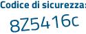 Il Codice di sicurezza è dcZ1 continua con d8b il tutto attaccato senza spazi