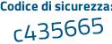 Il Codice di sicurezza è 7c1d continua con 123 il tutto attaccato senza spazi