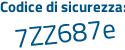 Il Codice di sicurezza è 46c continua con 182Z il tutto attaccato senza spazi