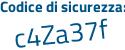 Il Codice di sicurezza è 53ccZcc il tutto attaccato senza spazi