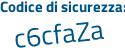 Il Codice di sicurezza è 9 continua con 8f78Z3 il tutto attaccato senza spazi