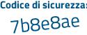 Il Codice di sicurezza è 7a81e segue 1Z il tutto attaccato senza spazi