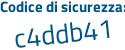 Il Codice di sicurezza è a continua con ZZ518f il tutto attaccato senza spazi