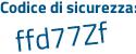 Il Codice di sicurezza è c9Zf9c8 il tutto attaccato senza spazi