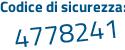 Il Codice di sicurezza è abfZ9 continua con 42 il tutto attaccato senza spazi