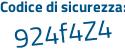 Il Codice di sicurezza è 7948959 il tutto attaccato senza spazi