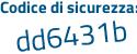 Il Codice di sicurezza è Za segue f259Z il tutto attaccato senza spazi