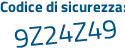Il Codice di sicurezza è 99f poi 8799 il tutto attaccato senza spazi