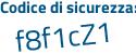 Il Codice di sicurezza è 6535 poi daa il tutto attaccato senza spazi