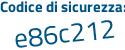 Il Codice di sicurezza è f continua con 3b63Z7 il tutto attaccato senza spazi