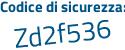 Il Codice di sicurezza è 71f9388 il tutto attaccato senza spazi