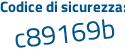 Il Codice di sicurezza è ZZ9173Z il tutto attaccato senza spazi