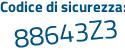 Il Codice di sicurezza è 3cf1d poi 52 il tutto attaccato senza spazi
