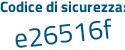 Il Codice di sicurezza è c5b38d3 il tutto attaccato senza spazi