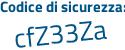 Il Codice di sicurezza è bcc1 segue 9df il tutto attaccato senza spazi
