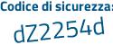 Il Codice di sicurezza è fZ3 poi Z4a6 il tutto attaccato senza spazi