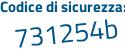 Il Codice di sicurezza è Z8 poi ed548 il tutto attaccato senza spazi