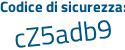 Il Codice di sicurezza è Z segue 2a9ed1 il tutto attaccato senza spazi