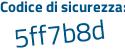 Il Codice di sicurezza è 29Z poi 3efe il tutto attaccato senza spazi