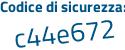 Il Codice di sicurezza è ZffZ segue cd1 il tutto attaccato senza spazi