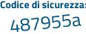 Il Codice di sicurezza è fc continua con 21dbe il tutto attaccato senza spazi
