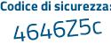 Il Codice di sicurezza è 2caae segue c1 il tutto attaccato senza spazi