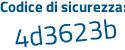 Il Codice di sicurezza è 4Z1 poi f6Z8 il tutto attaccato senza spazi
