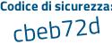 Il Codice di sicurezza è ec83f poi ae il tutto attaccato senza spazi