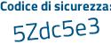 Il Codice di sicurezza è c71a555 il tutto attaccato senza spazi