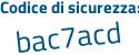 Il Codice di sicurezza è d9ac continua con dd3 il tutto attaccato senza spazi