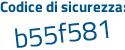 Il Codice di sicurezza è 4 segue e688b7 il tutto attaccato senza spazi