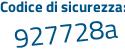 Il Codice di sicurezza è c3f771d il tutto attaccato senza spazi