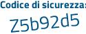 Il Codice di sicurezza è 63dde81 il tutto attaccato senza spazi