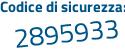 Il Codice di sicurezza è 4a continua con cfa96 il tutto attaccato senza spazi