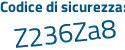 Il Codice di sicurezza è d2 continua con f7789 il tutto attaccato senza spazi