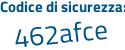 Il Codice di sicurezza è d49d849 il tutto attaccato senza spazi