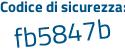 Il Codice di sicurezza è c9Za poi 5Ze il tutto attaccato senza spazi