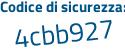 Il Codice di sicurezza è c4 continua con 751ec il tutto attaccato senza spazi