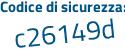Il Codice di sicurezza è 89b continua con 7818 il tutto attaccato senza spazi