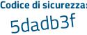 Il Codice di sicurezza è 3 continua con 1714bd il tutto attaccato senza spazi