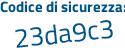 Il Codice di sicurezza è ee917 poi 6b il tutto attaccato senza spazi