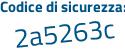 Il Codice di sicurezza è 6fa poi a61b il tutto attaccato senza spazi