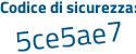 Il Codice di sicurezza è bZ48cbf il tutto attaccato senza spazi